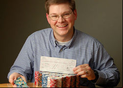 Aaron, with his check for 60 cents
