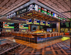 BetMGM Sportsbook at The Cosmo in Las Vegas.