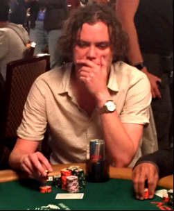 Michael Ruane has a little over 9 million in chips.