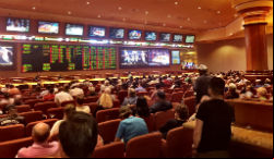 Scenes like this one at the South Point Hotel Casino sportsbook in Las Vegas are soon going to start popping up in casinos all over the country.